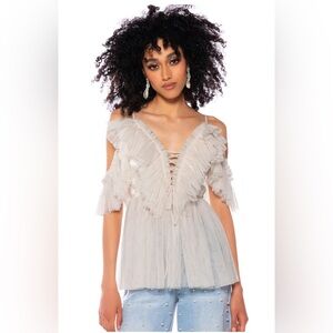 New w/Tags AKIRA ONCE UPON A DREAM OFF THE SHOULDER BLOUSE Size Medium